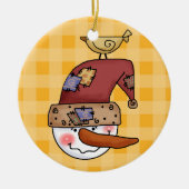 Snowball Head Snowmen Ornament (Vorne)