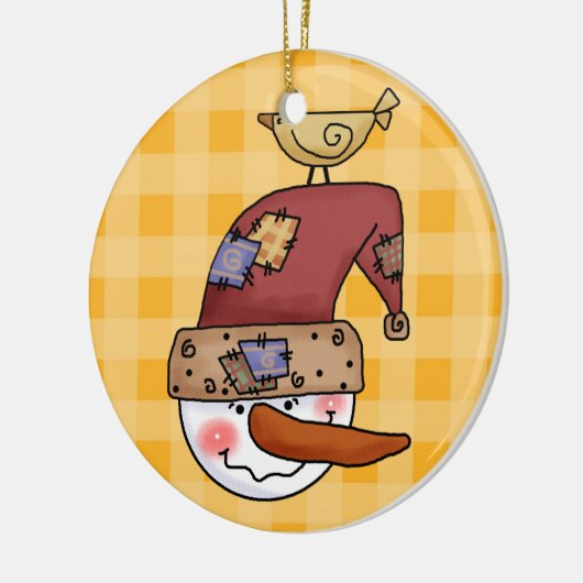 Snowball Head Snowmen Ornament (Links)