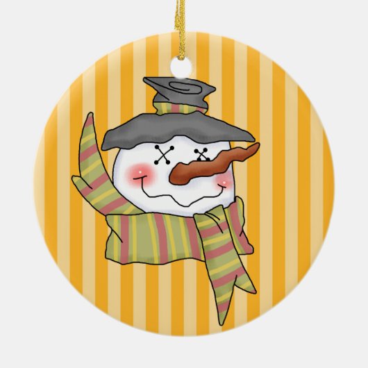 Snowball Head Snowmen Ornament (Hinten)
