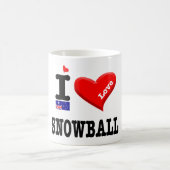SNOWBALL - I Liebe - Kaffeetasse (Mittel)