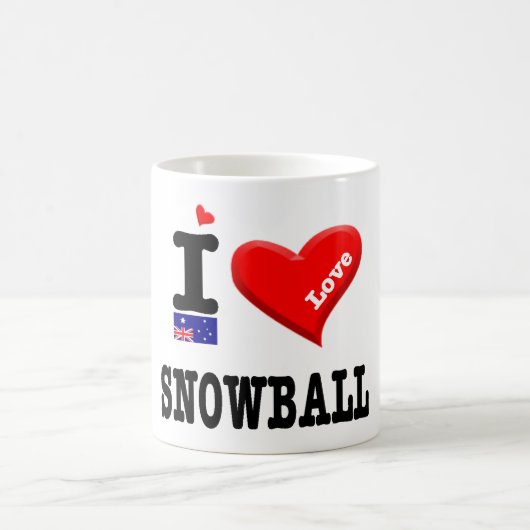 SNOWBALL - I Liebe - Kaffeetasse (Mittel)