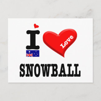 SNOWBALL - I Liebe - Postkarte