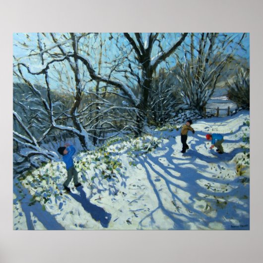 Snowball-Kampf Derbyshire Poster (Vorne)