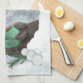 Snowball Kampfflugzeug Küchentuch (Viertel Falte)