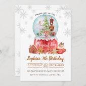 Snowball Nutcracker Winter Einladung zum Geburtsta (Vorne/Hinten)