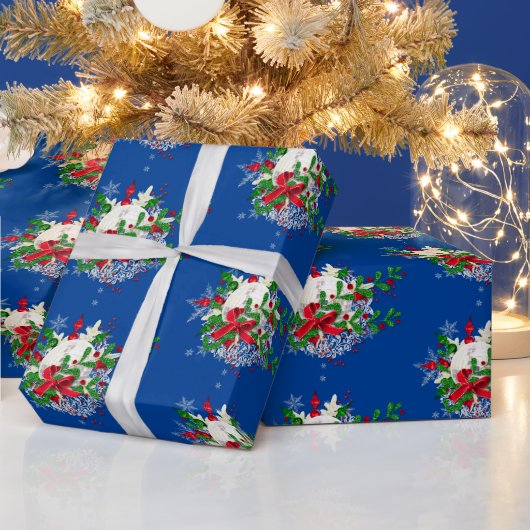 Snowball und Ribbons Geschenkpapier (Feiertage)