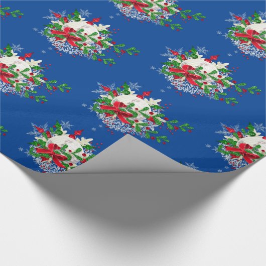 Snowball und Ribbons Geschenkpapier (Ecke)