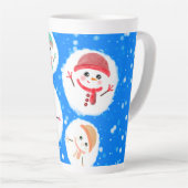 Snowball und Snowman Blue 2 Milchtasse (Rechte Ecke)