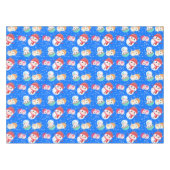 Snowball und Snowman Blue 2 Tischdecke (Vorderseite (Horizontal))