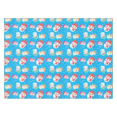 Snowball und Snowman Blue 2 Tischdecke (Vorderseite (Horizontal))
