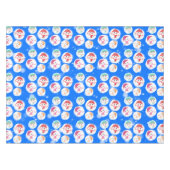 Snowball und Snowman Blue 3 Tischdecke (Vorderseite (Horizontal))