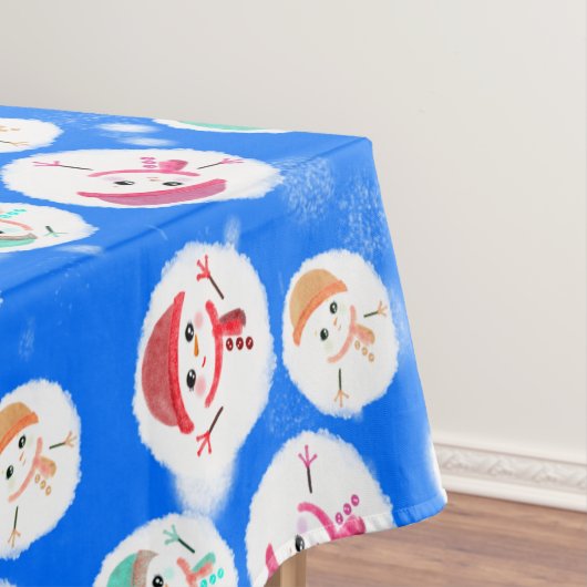 Snowball und Snowman Blue 3 Tischdecke (Beispiel)
