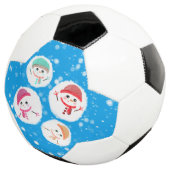 Snowball und Snowman Blue Fußball (Dreiviertel)