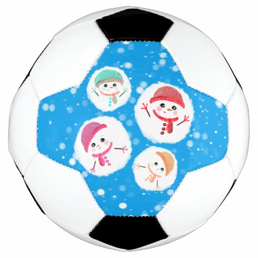 Snowball und Snowman Blue Fußball (Vorderseite)
