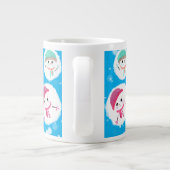 Snowball und Snowman Blue Jumbo-Tasse (Rückseite)