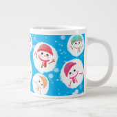 Snowball und Snowman Blue Jumbo-Tasse (Rechts)