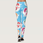 Snowball und Snowman Blue Leggings (Rückseite)