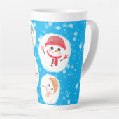 Snowball und Snowman Blue Milchtasse (Rechte Ecke)