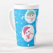 Snowball und Snowman Blue Milchtasse (Linke Ecke)