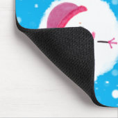 Snowball und Snowman Blue Mousepad (Ecke)
