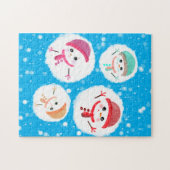 Snowball und Snowman Blue Puzzle (Horizontal)