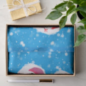 Snowball und Snowman Blue Seidenpapier (Geschenk)