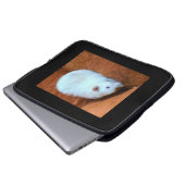 Snowball White Rat Laptop Bag Laptopschutzhülle (Vorne Knopf)