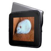 Snowball White Rat Laptop Bag Laptopschutzhülle (Vorderseite Links)