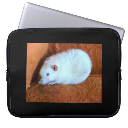 Snowball White Rat Laptop Bag Laptopschutzhülle (Vorderseite)
