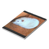 Snowball White Rat Notepad Notizblock (Rotiert)