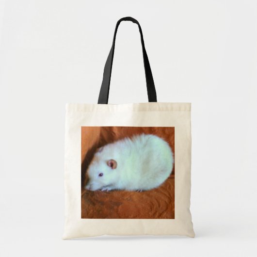 Snowball White Rat Tote Bag Tragetasche (Vorne)