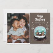 Snowball Winterdorf Foto Frohe Weihnachten (Vorderseite)