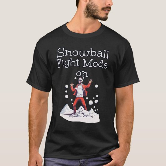 Snowballer mit Tracksuit im Snowball-Kampfmodus T-Shirt (Vorderseite)