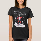 Snowballer Tracksuit mit Snowballs einsatzbereit T-Shirt (Vorderseite)