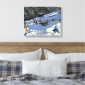 Snowballers Zermatt Leinwanddruck (Insitu (Schlafzimmer))