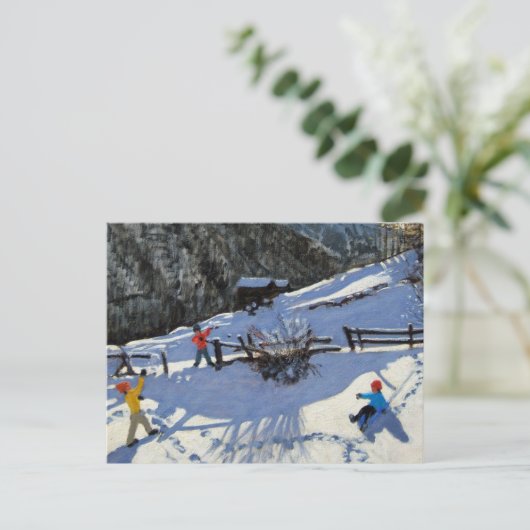 Snowballers Zermatt Postkarte (Stehend Vorderseite)