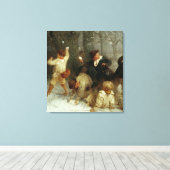 Snowballing, 1865 leinwanddruck (Insitu (Holzboden))