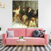 Snowballing, 1865 leinwanddruck (Insitu (Wohnzimmer))