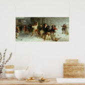 Snowballing, 1865 poster (Küche)
