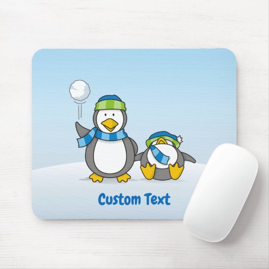 Snowballpinguine Mousepad (Mit Mouse)