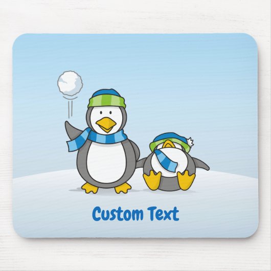 Snowballpinguine Mousepad (Vorne)