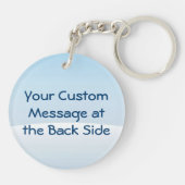 Snowballspielen Pinguine Schlüsselanhänger (Rückseite)