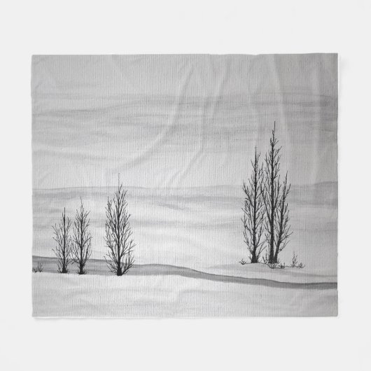 Snowbank Fleece Blanket (Vorderseite (Horizontal))