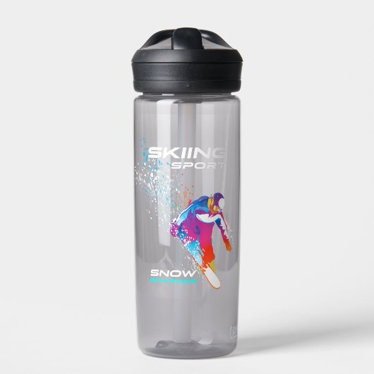 Snowbaording | Wasserflasche Trinkflasche (Vorderseite)