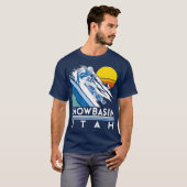 Snowbasin Utah Retro Ski T-Shirt (Vorne ganz)