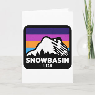 Snowbasin Utah Skifahren Snowboardfahren Familien- Karte