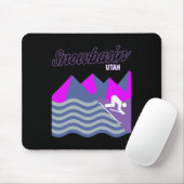 Snowbecken Sun Valley Utah Usa Ski Resort Snowboar Mousepad (Mit Mouse)