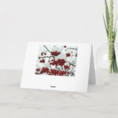 Snowberries Grußkarte Karte (Rückseite)