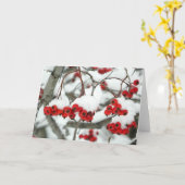 Snowberries Grußkarte Karte (Gelbe Blume)