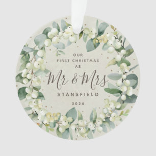 Snowberries - Unser Erster Weihnachtsmann & Foto Ornament